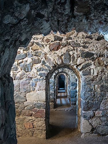 Sea fortress Suomenlinna, UNESCO Site, on guarding Helsinki, the capital of Finland. Art Print